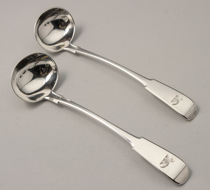 Scottish Provincial Silver Toddy Ladles (Pair) - Aberdeen, William Jamieson